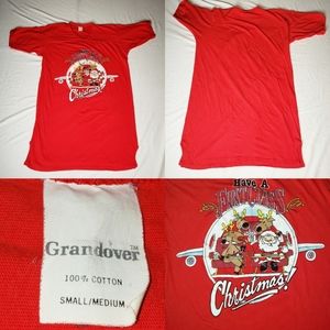 VTG Grandover Christmas Pajamas Sleepwear one piec